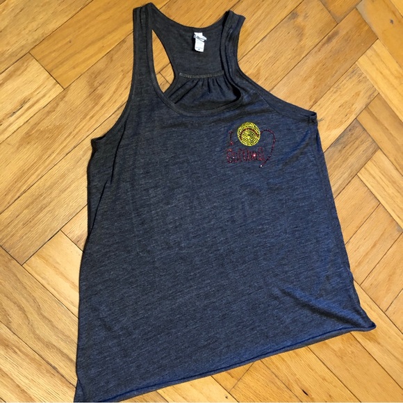 Softball Flowy Tank, Softball Mom - Picture 3 of 5